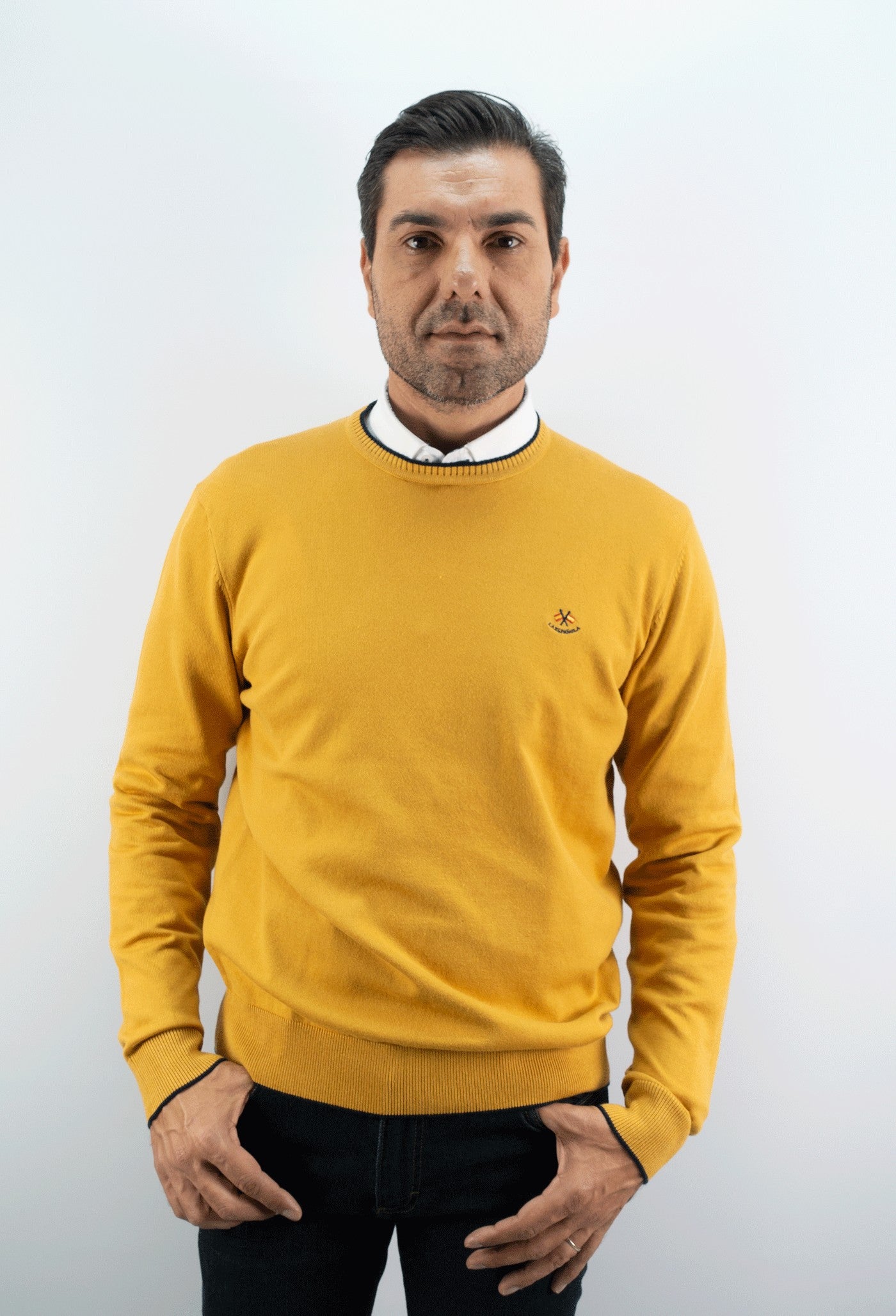 JERSEY CUELLO CAJA LA ESPAÑOLA MOSTAZA