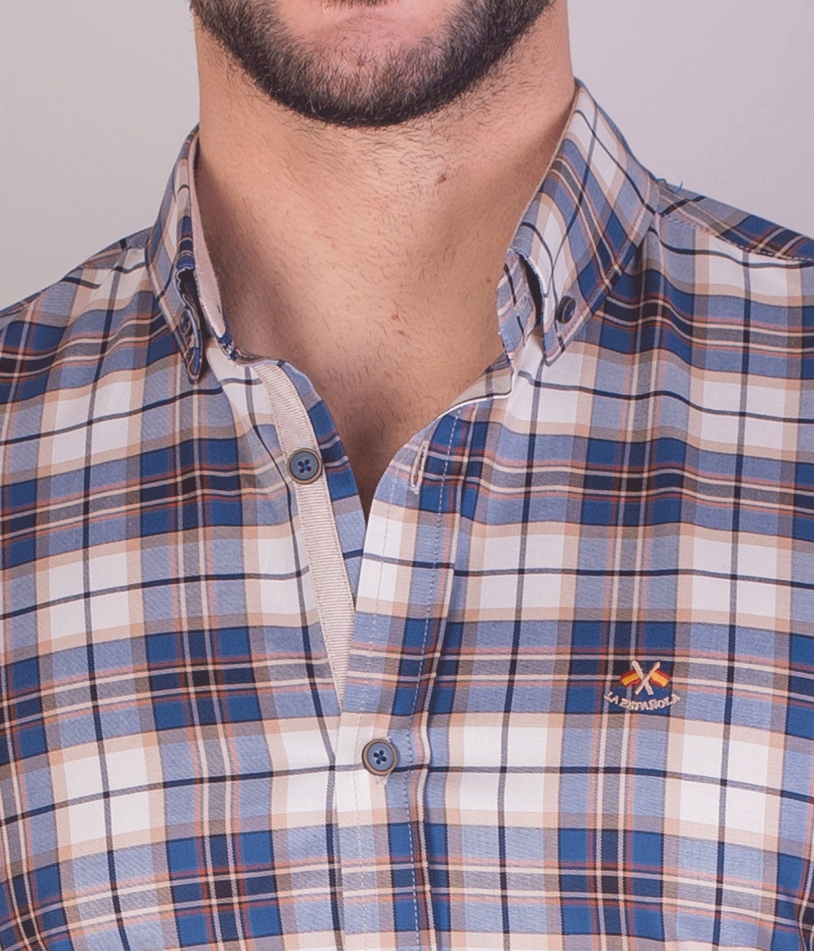 CAMISA CUADRO 23 LA ESPAÑOLA AZUL