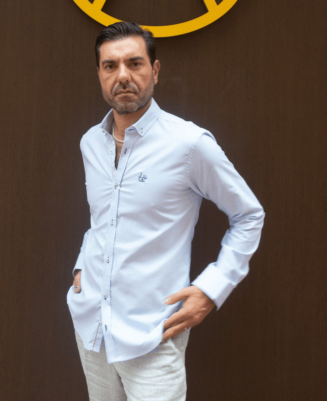 CAMISA OXFORD LISTAS LA VESPITA MU