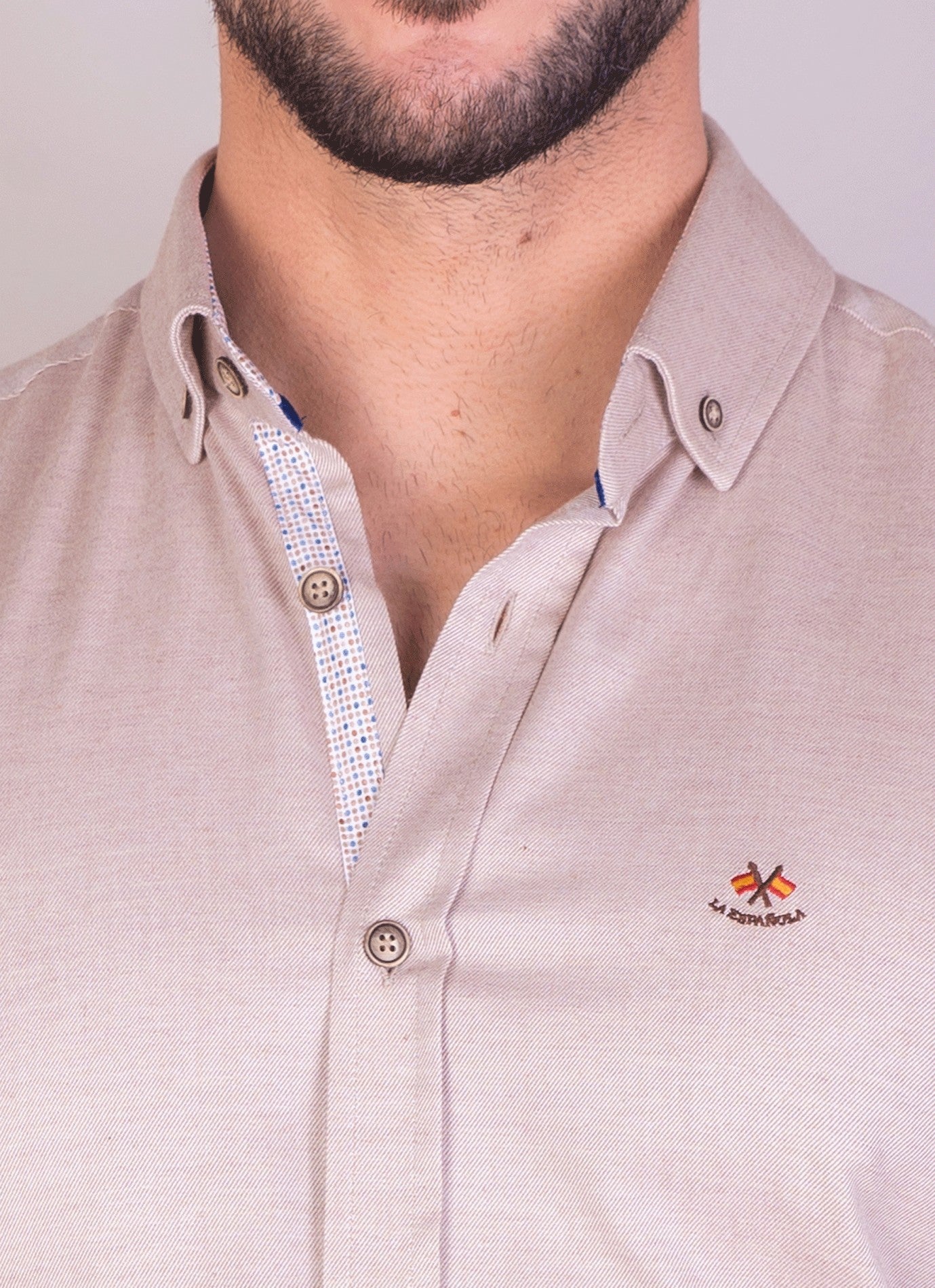 CAMISA SUR LA ESPAÑOLA BEIG