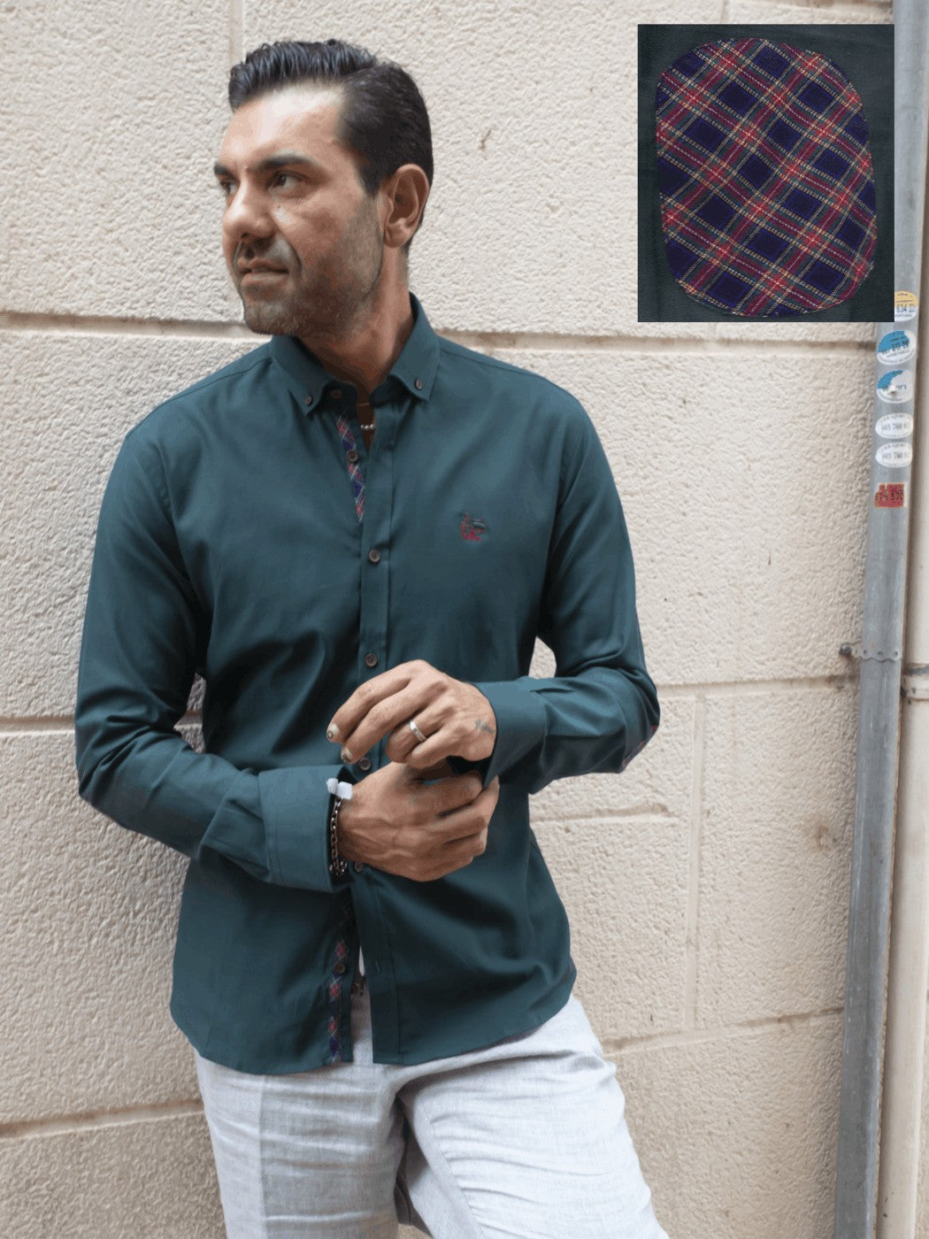 CAMISA  CODERA CUADRILLE LA VESPITA VERDE