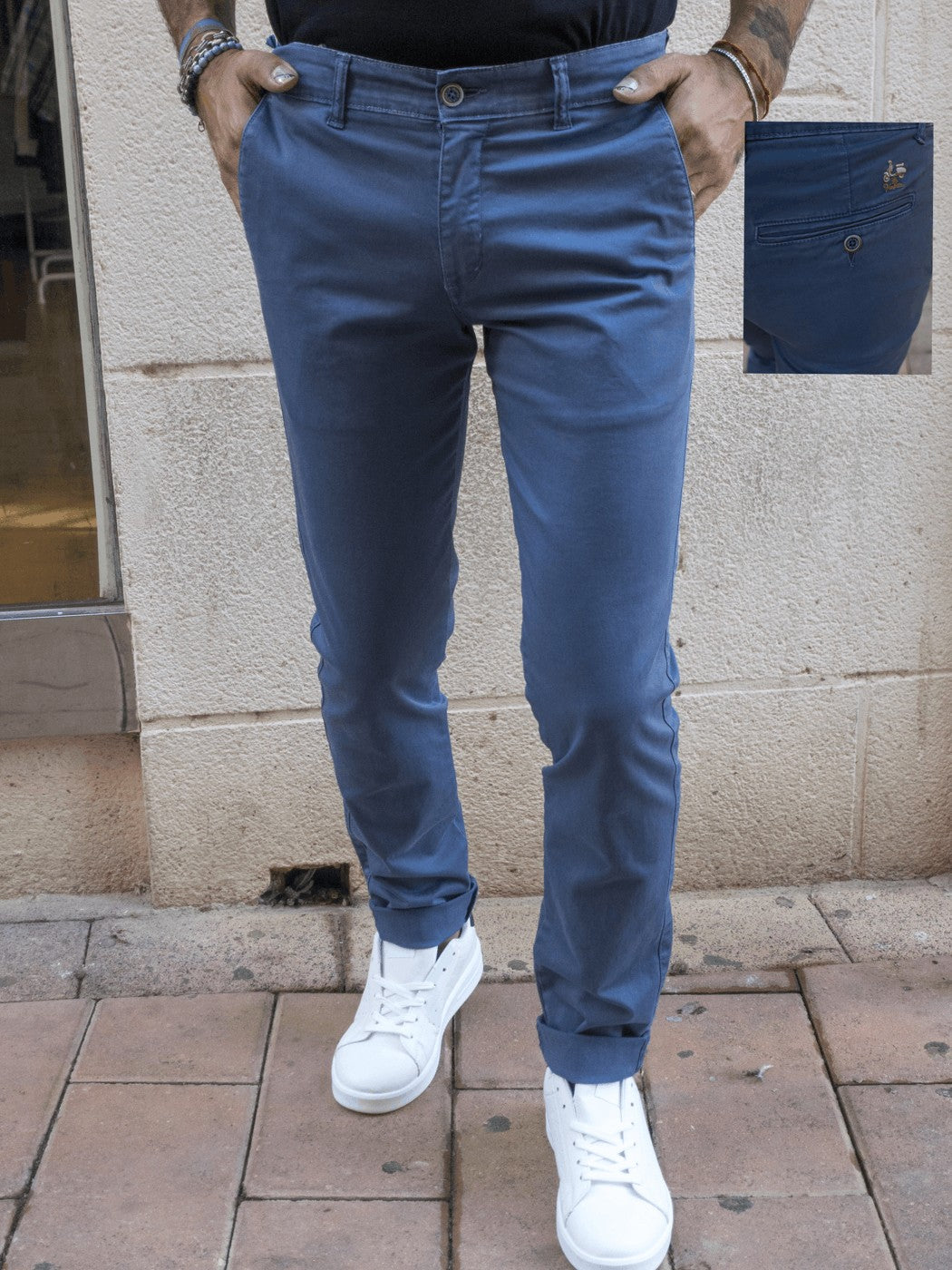 PANTALON LAVADO LA VESPITA AZUL