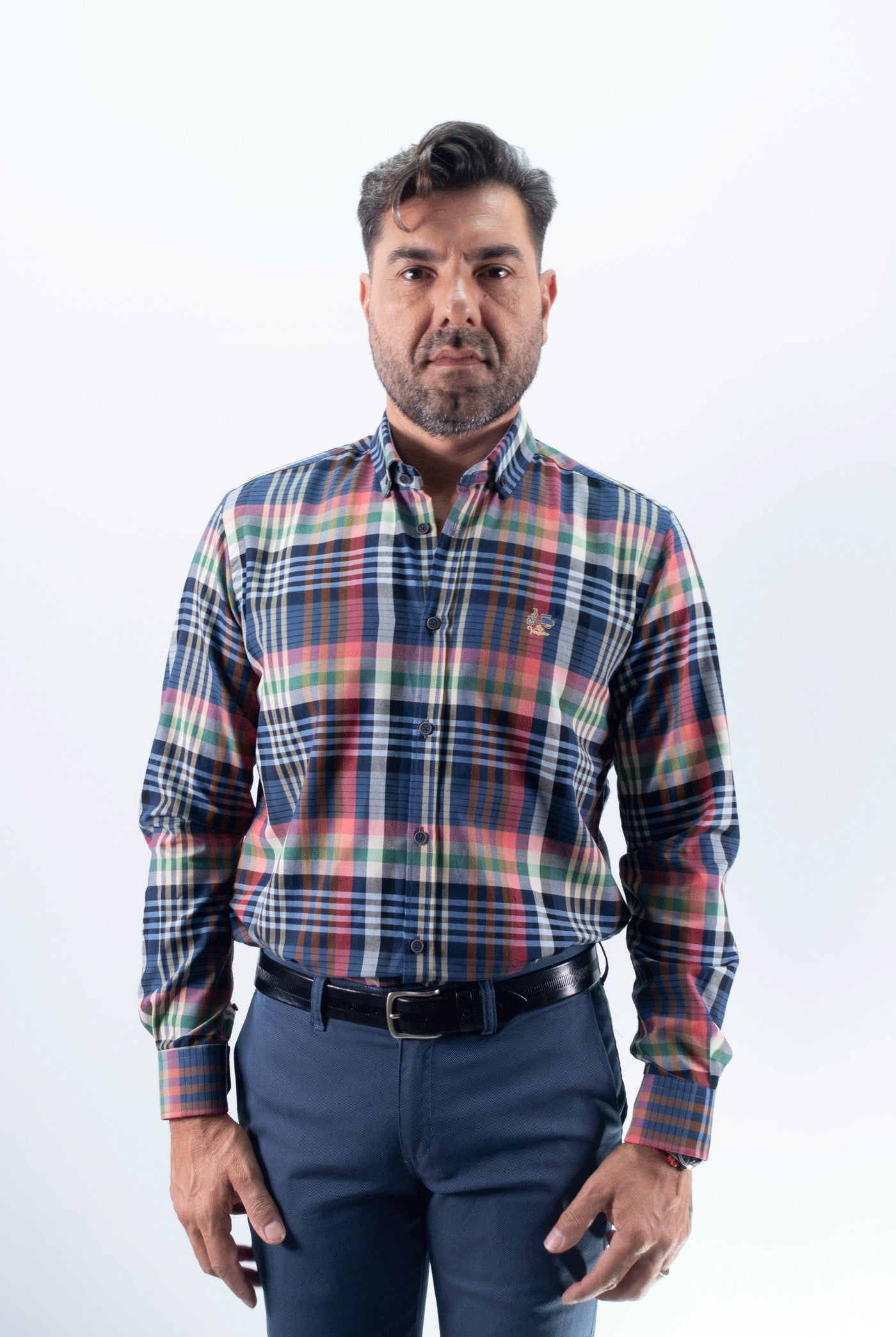 CAMISA CUADRO 21 LA VESPITA AZUL