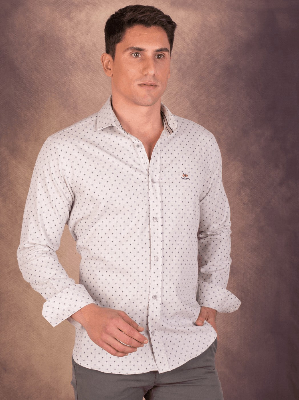 CAMISA MAR LA ESPANOLA GRIS