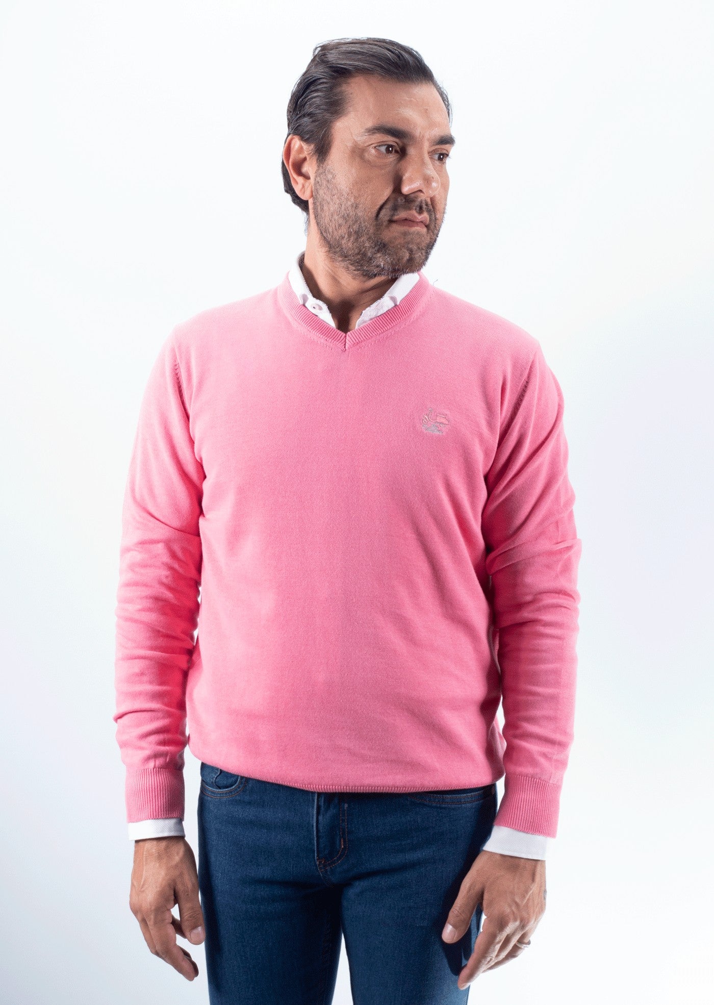 JERSEY CUELLO PICO LA VESPITA ROSA