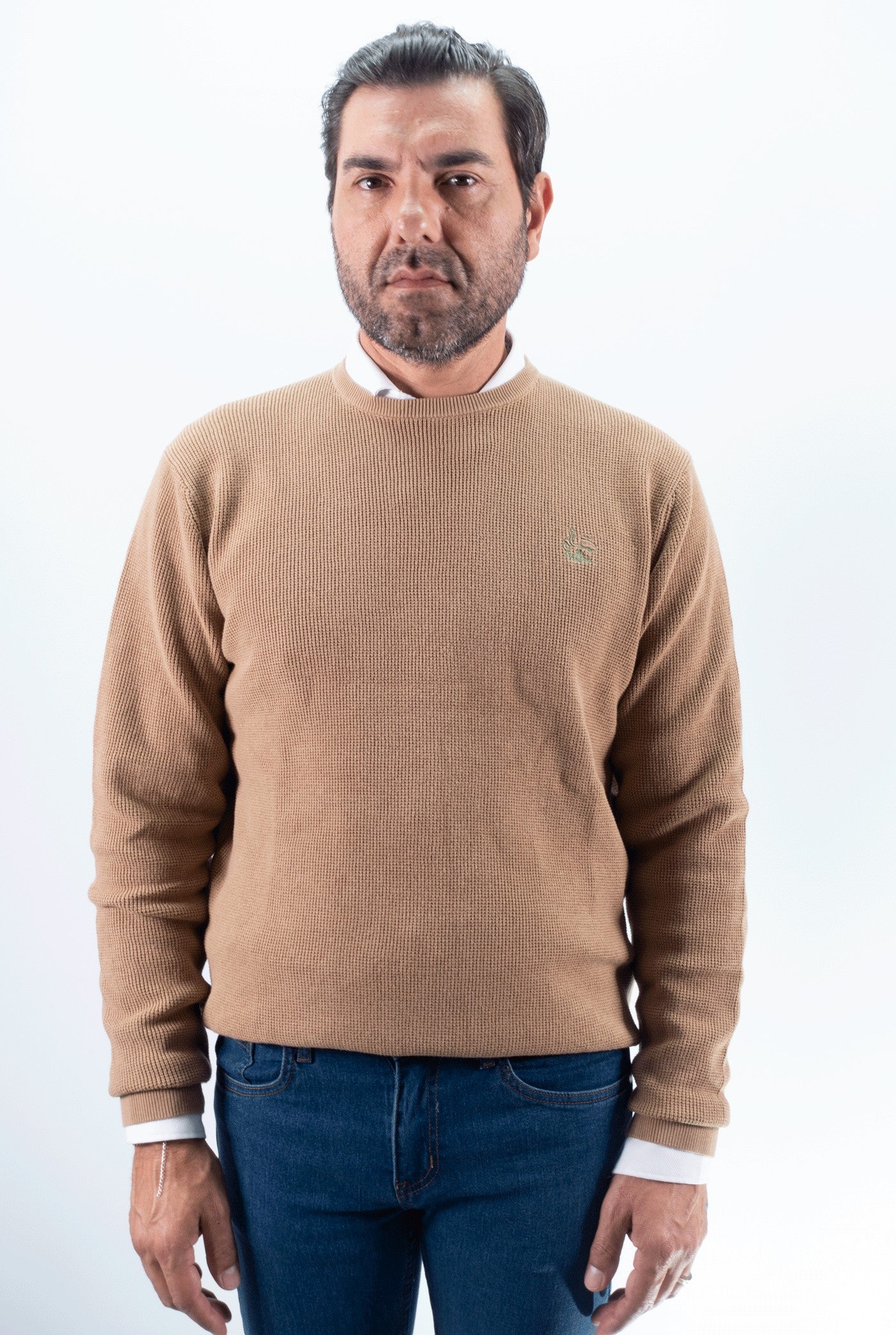JERSEY BROCADO LA VESPITA CAMEL