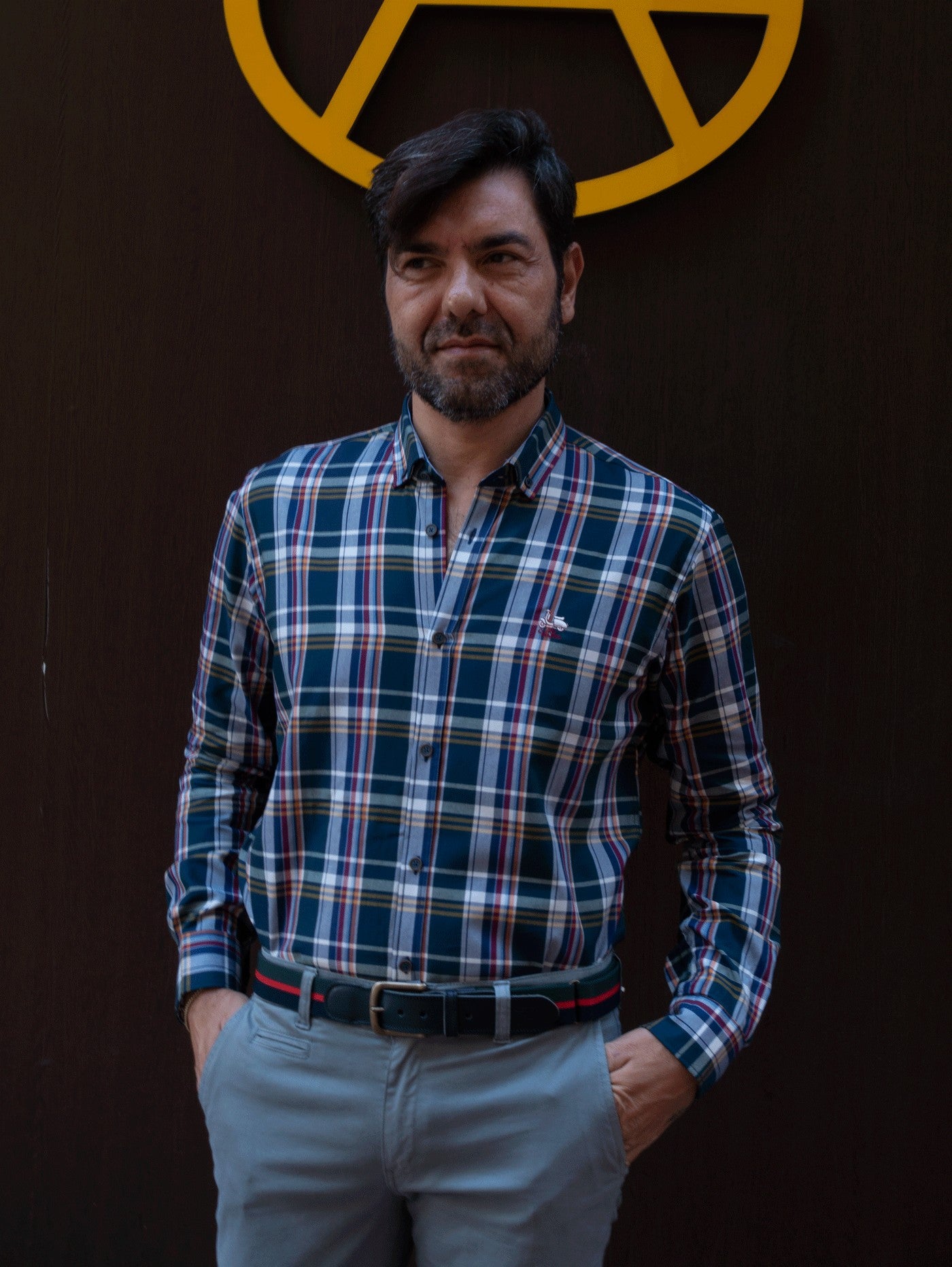 CAMISA CUADRO 6125 LA ESPAÑOLA VERDE