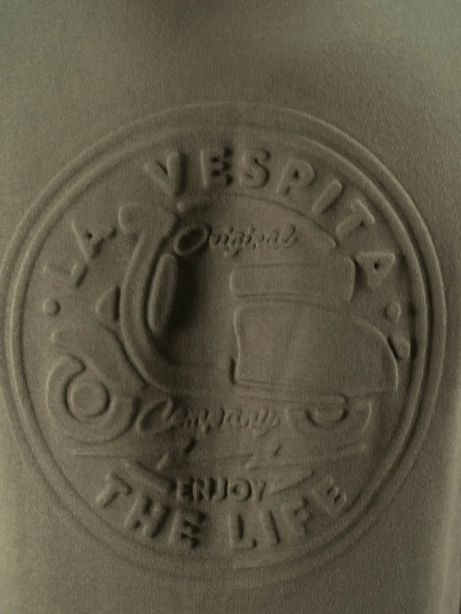 SUDUDADERA CUELLO CAJA GRABADO LA VESPITA VERDE