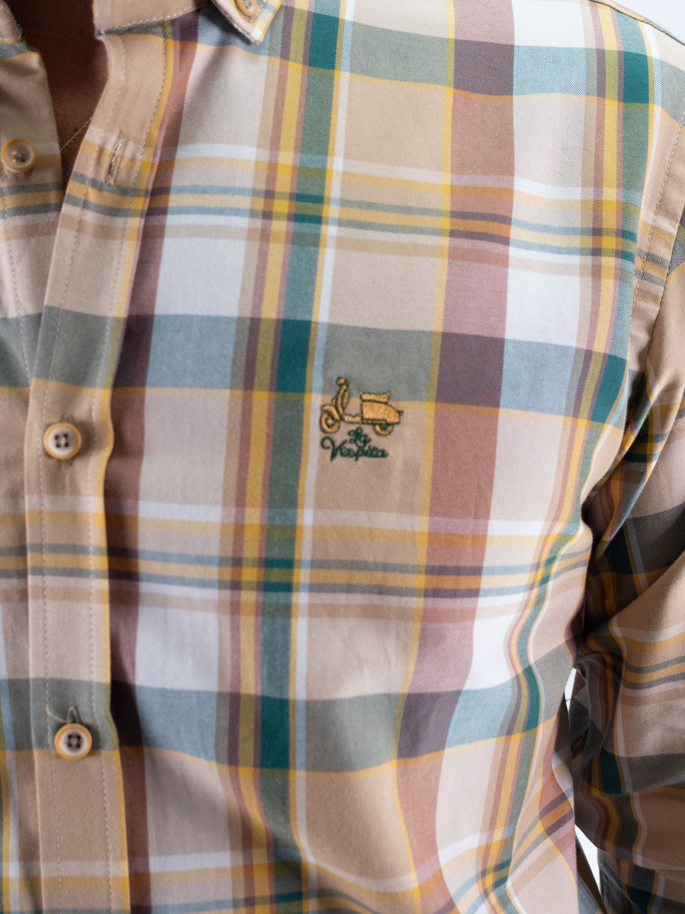CAMISA CUADRO 08 LA VESPITA VERDE