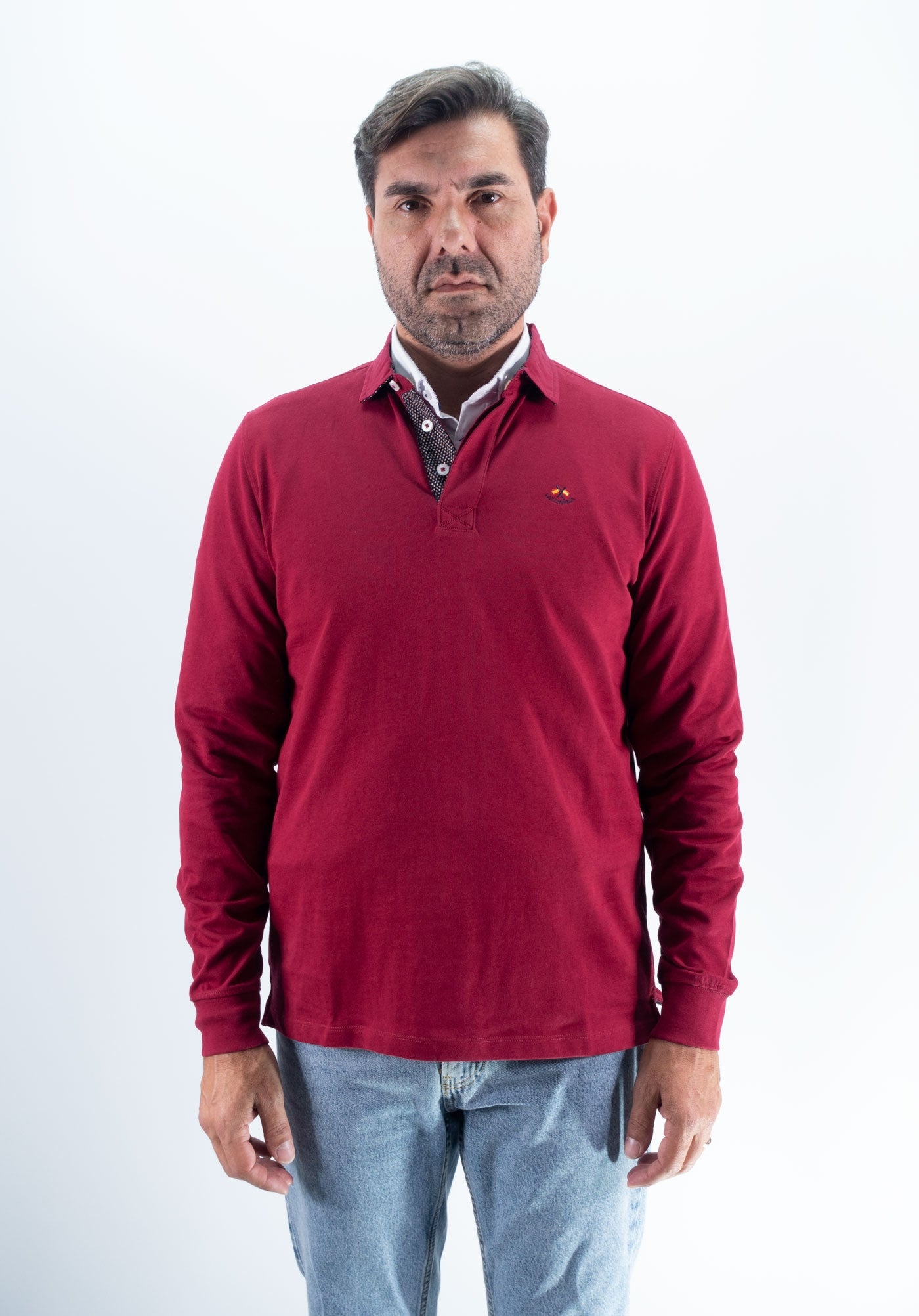 POLO LISO LA ESPAÑOLA BURDEOS