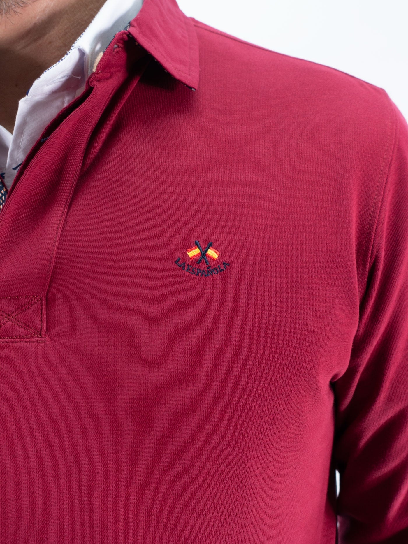POLO LISO LA ESPAÑOLA BURDEOS