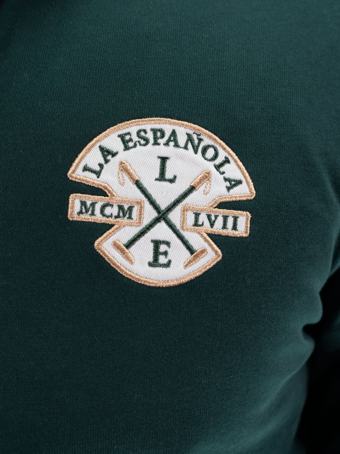POLO MANGA LARGA LVII LA ESPAÑOLA VERDE BOTELLA