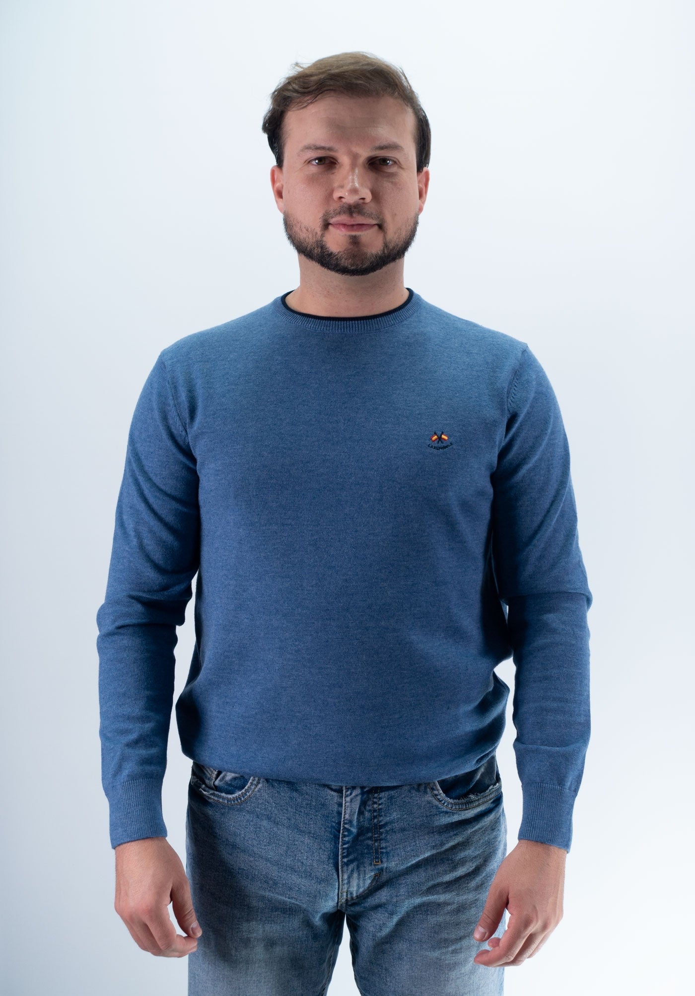 JERSEY CUELLO CAJA LA ESPAÑOLA AZUL
