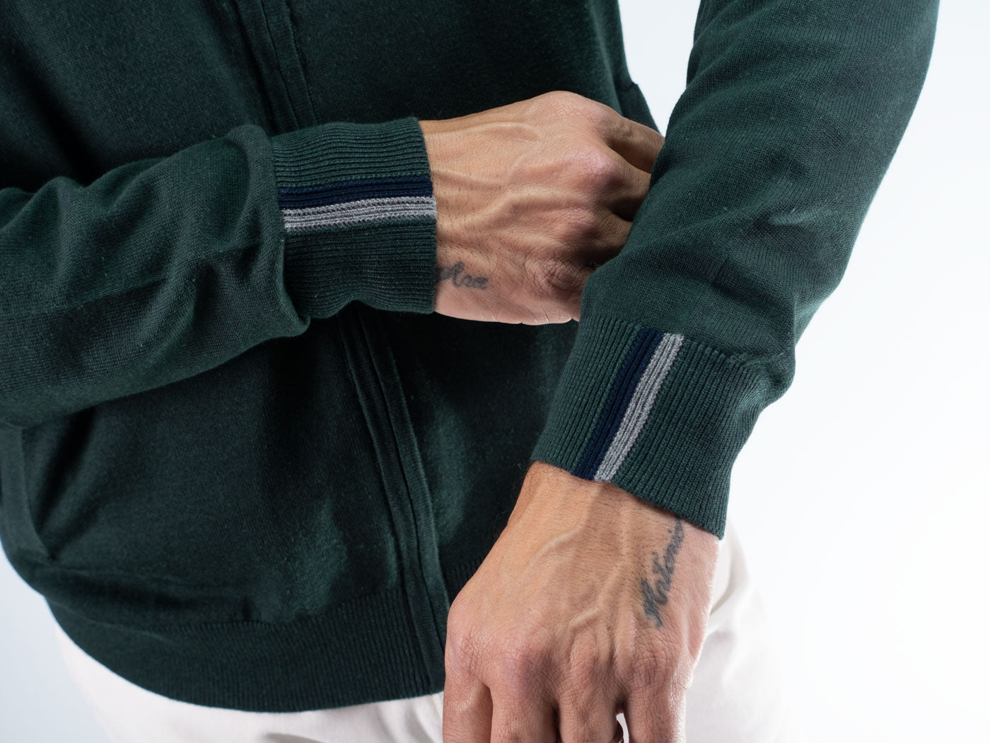 CHAQUETA CREMALLERA LA VESPITA VERDE BOTELLA