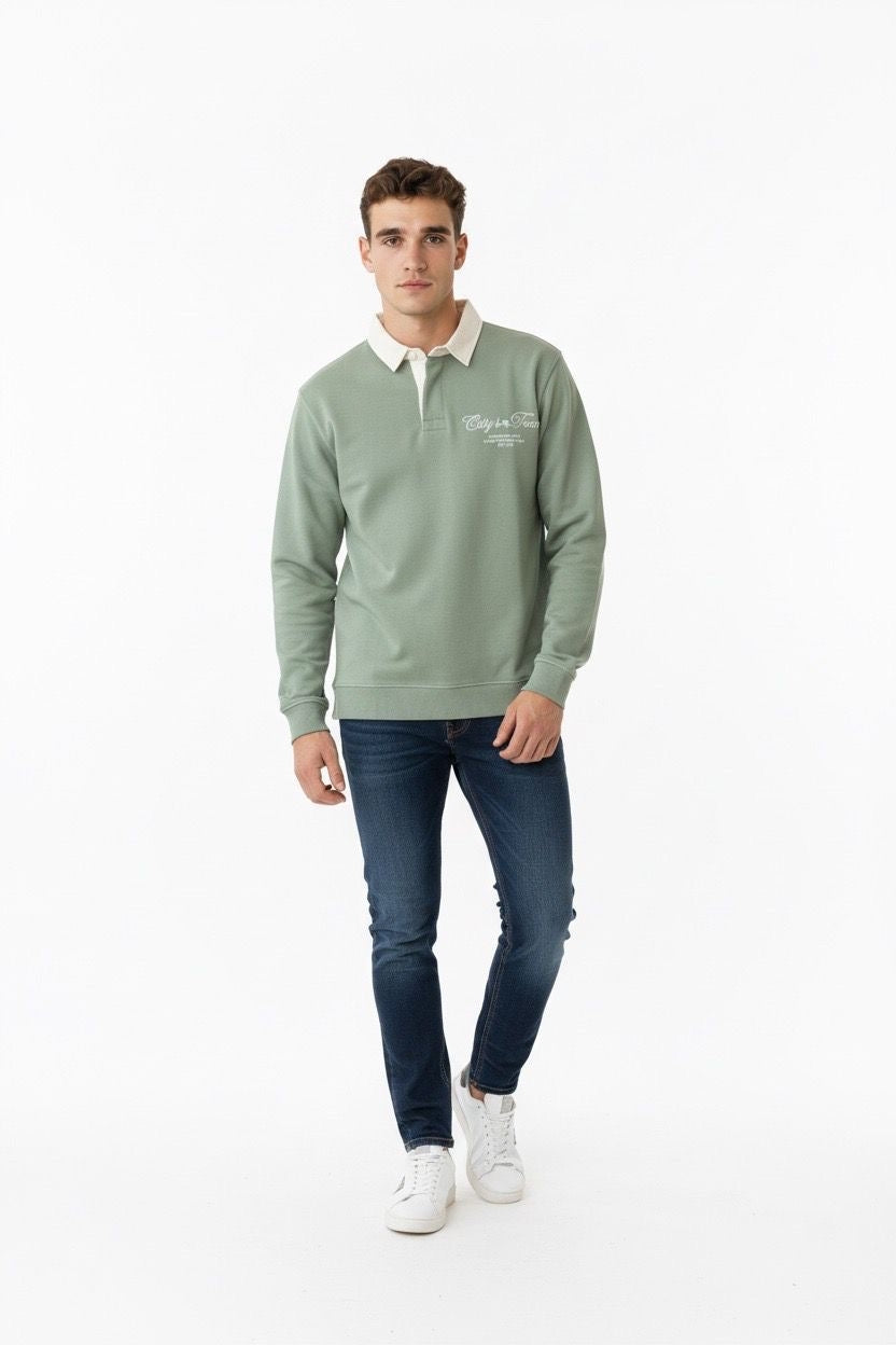 SUDADERA CUELLO CITY LA VESPITA VERDE