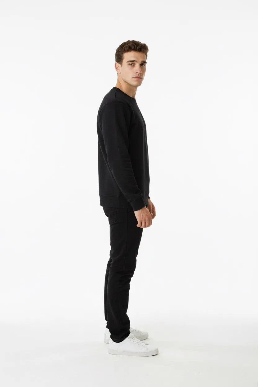 SUDADERA LOGO CIRCULO LA VESPITA NEGRO