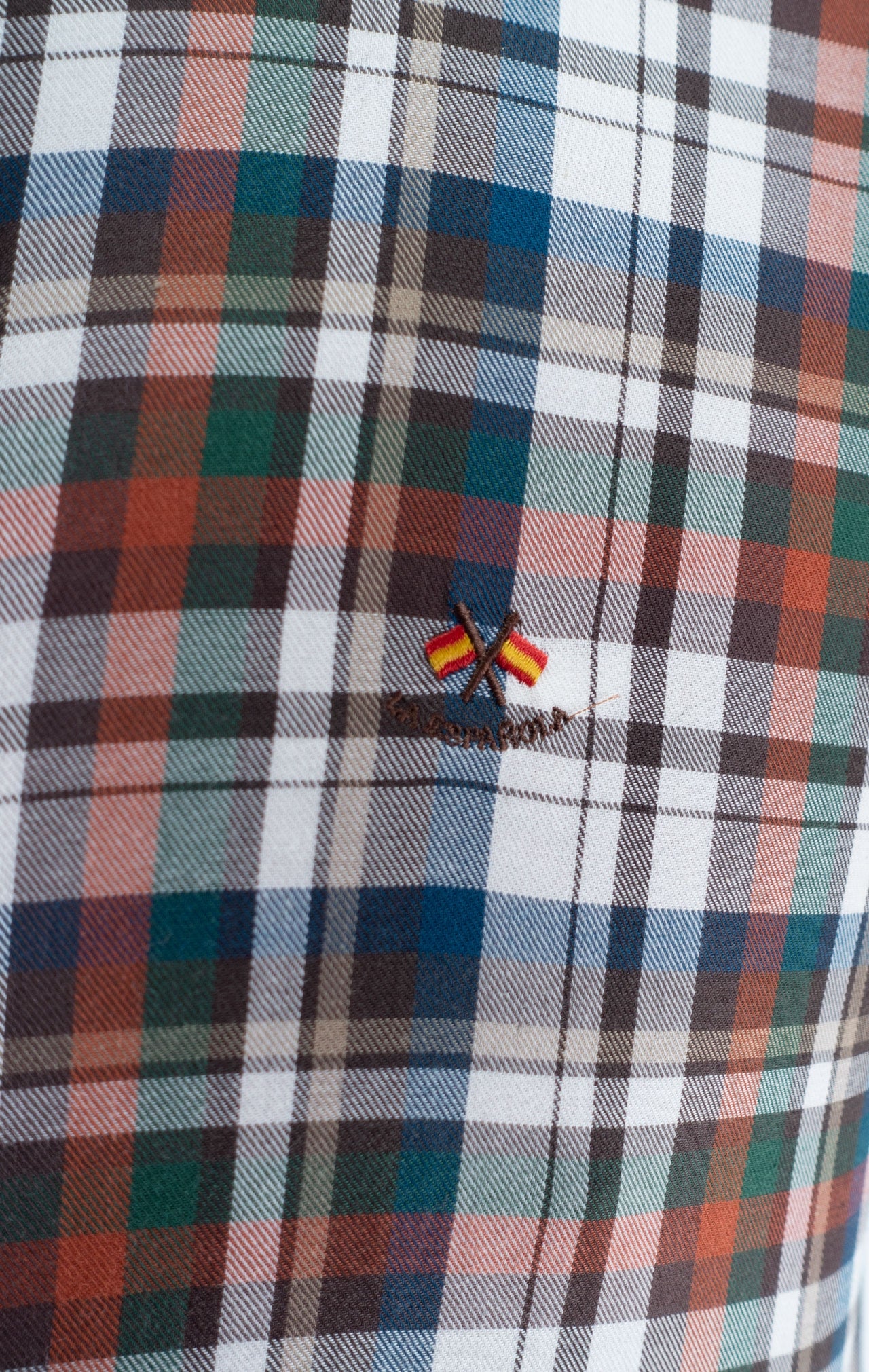 CAMISA CUADRO 45 LA ESPAÑOLA MARRÓN