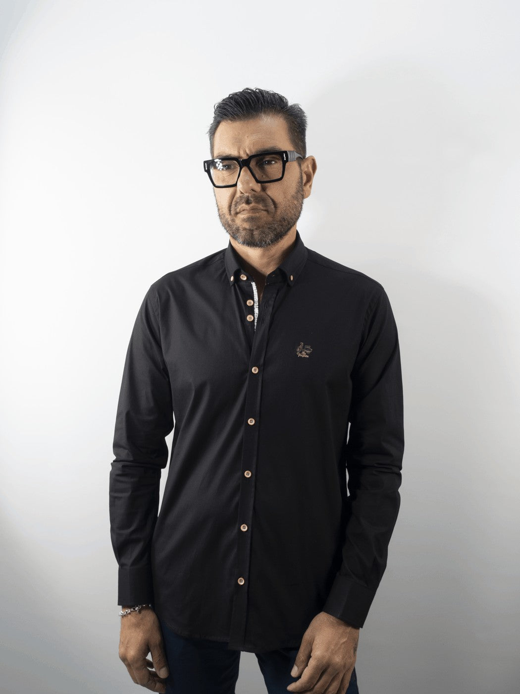 CAMISA LICRA 3 LA VESPITA NEGRO
