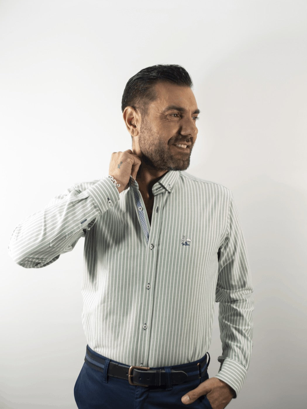 CAMISA OXFOR RAYA2 LA VESPITA VERDE