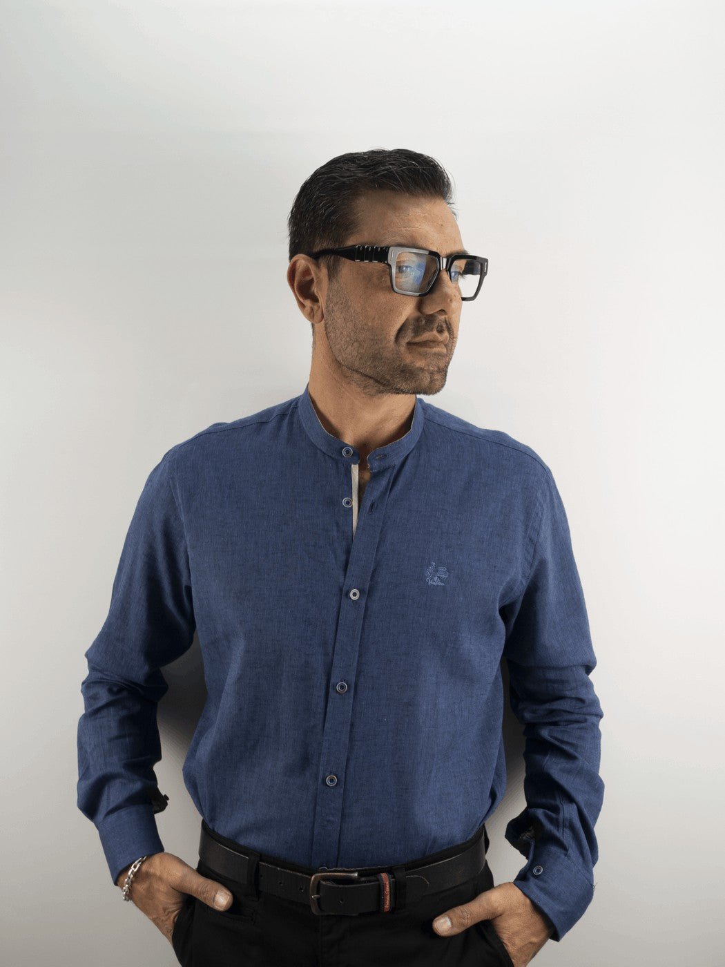 CAMISA C/MAHO LA VESPITA MARINO