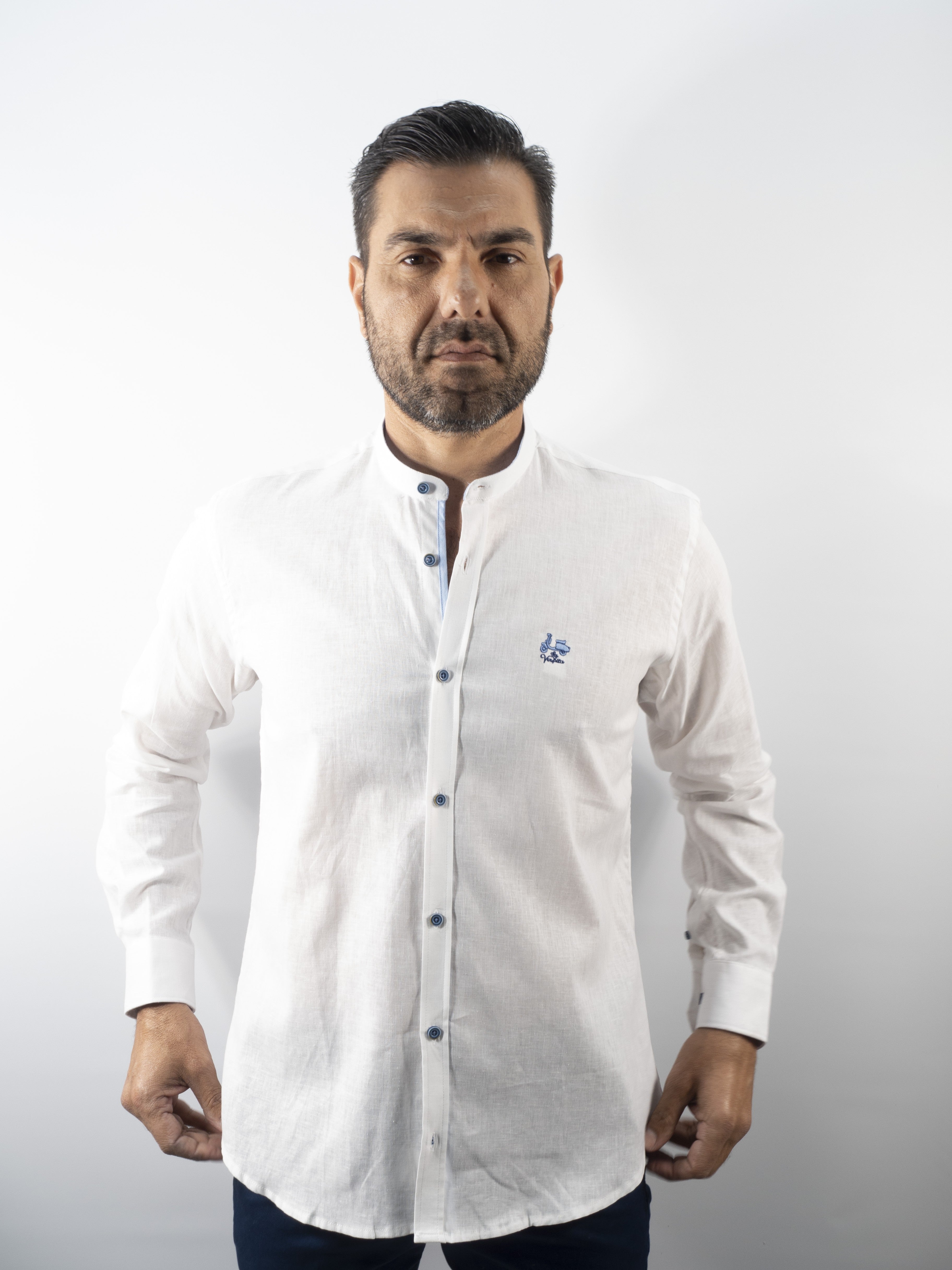 CAMISA C/MAHO LA VESPITA BLANCO