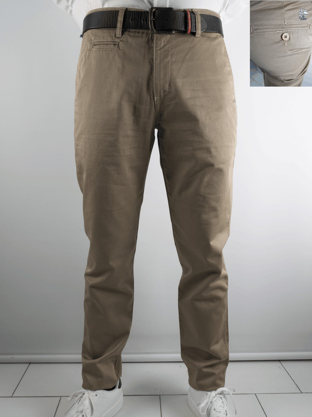 PANTALON CUADRITO LA VESPITA CAMEL