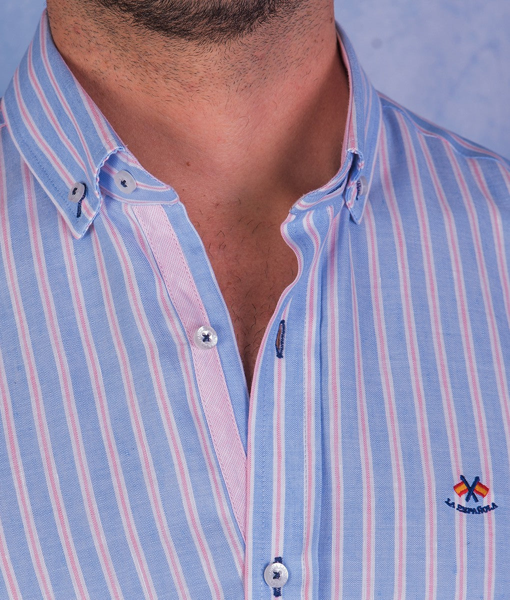 CAMISA RAYA CUP LA ESPAÑOLA AZUL