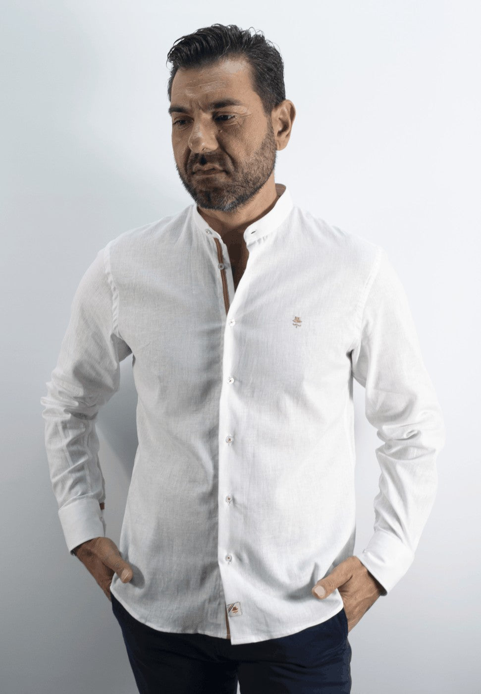 CAMISA C/MAHO KST  BLANCO