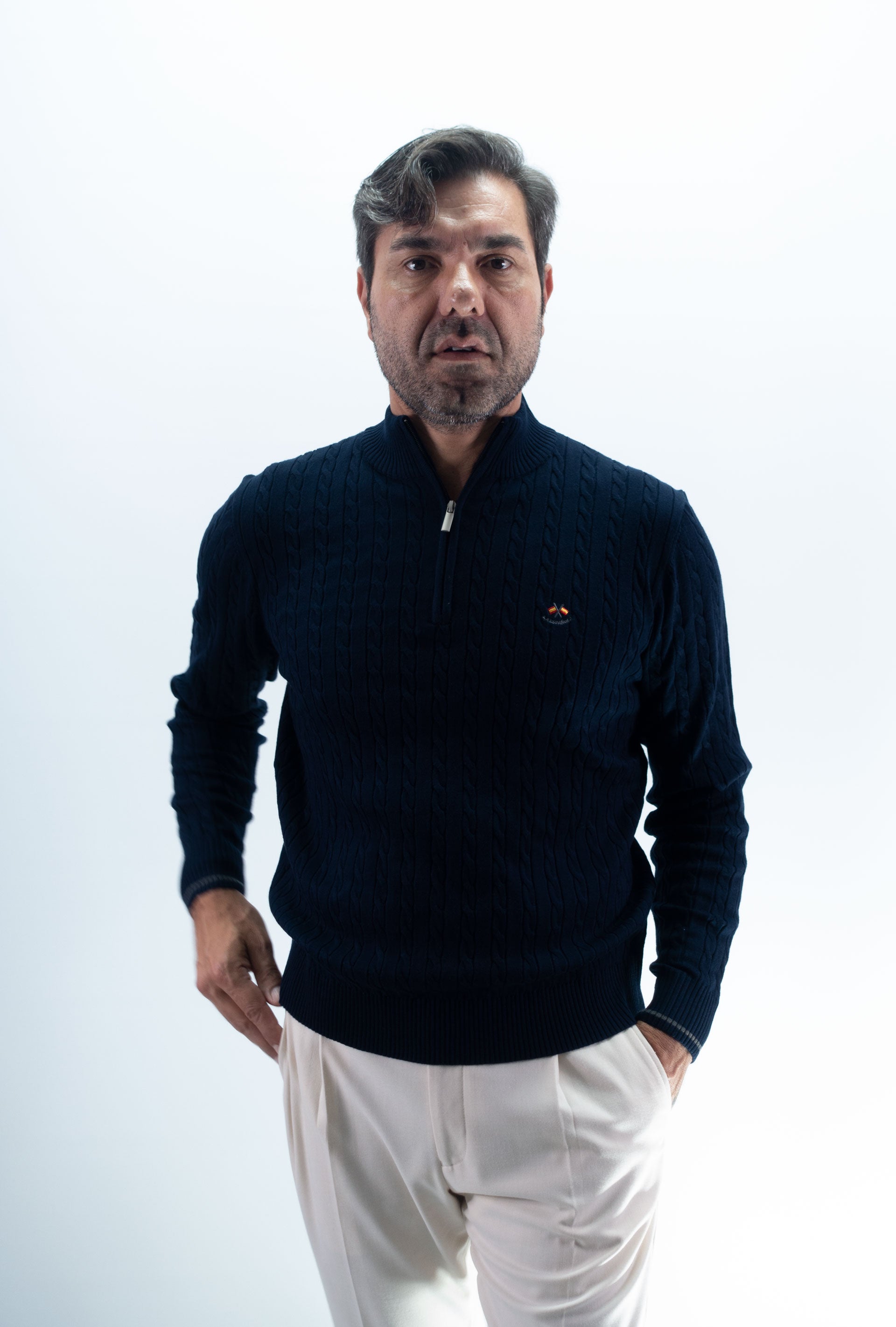 JERSEY CREMALLERA OCHOS LA ESPAÑOLA MARINO