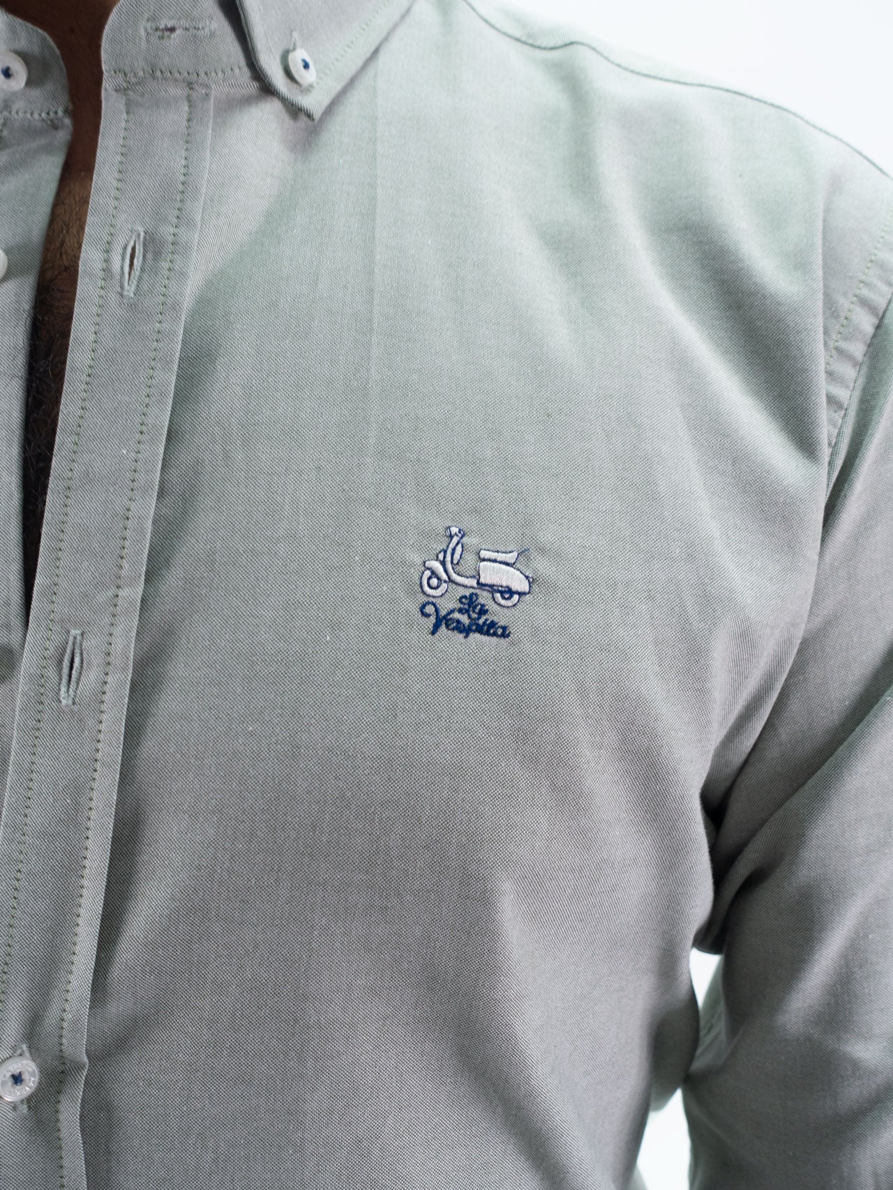 CAMISA OXFORD LA VESPITA VERDE