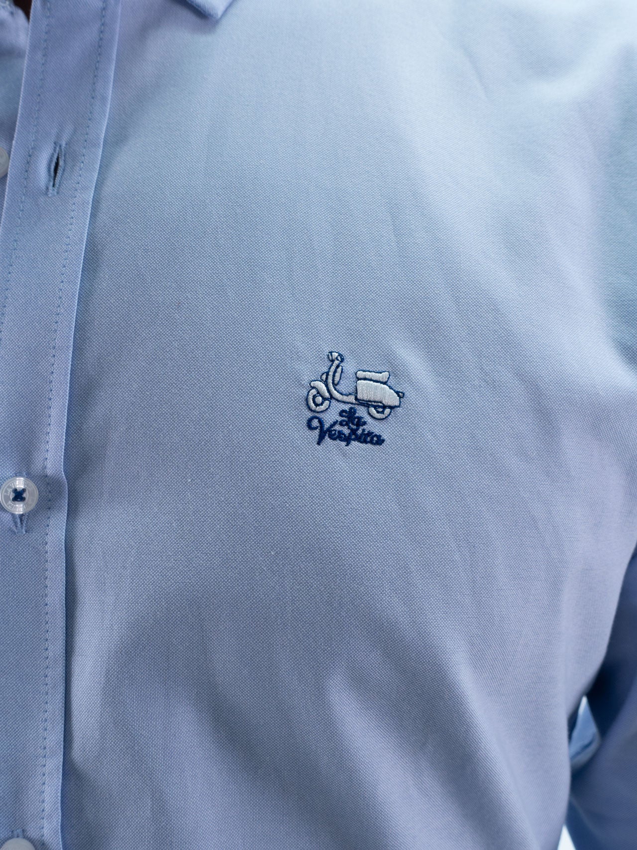 CAMISA OXFORD LA VESPITA CELESTE