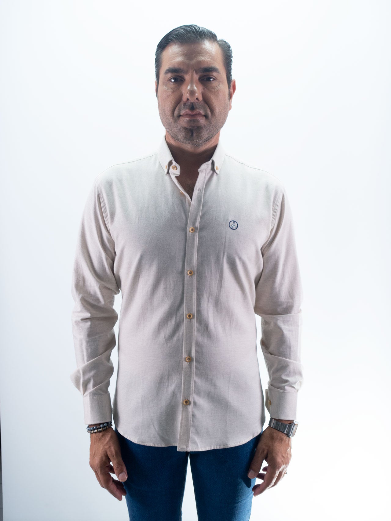 CAMISA LISA KLARK LA VESPITA BEIG