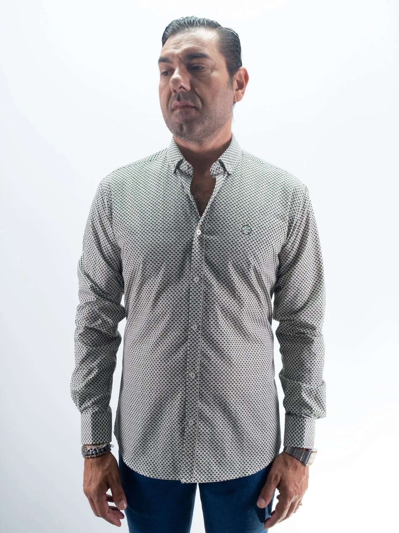 CAMISA ESTAMPADA LA VESPITA VERDE