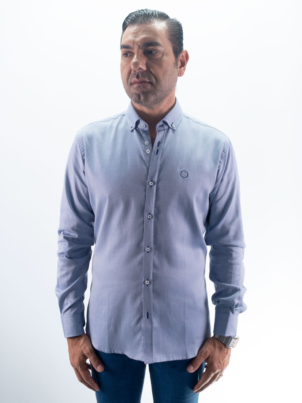 CAMISA ESTAMPADA LA VESPITA AZUL