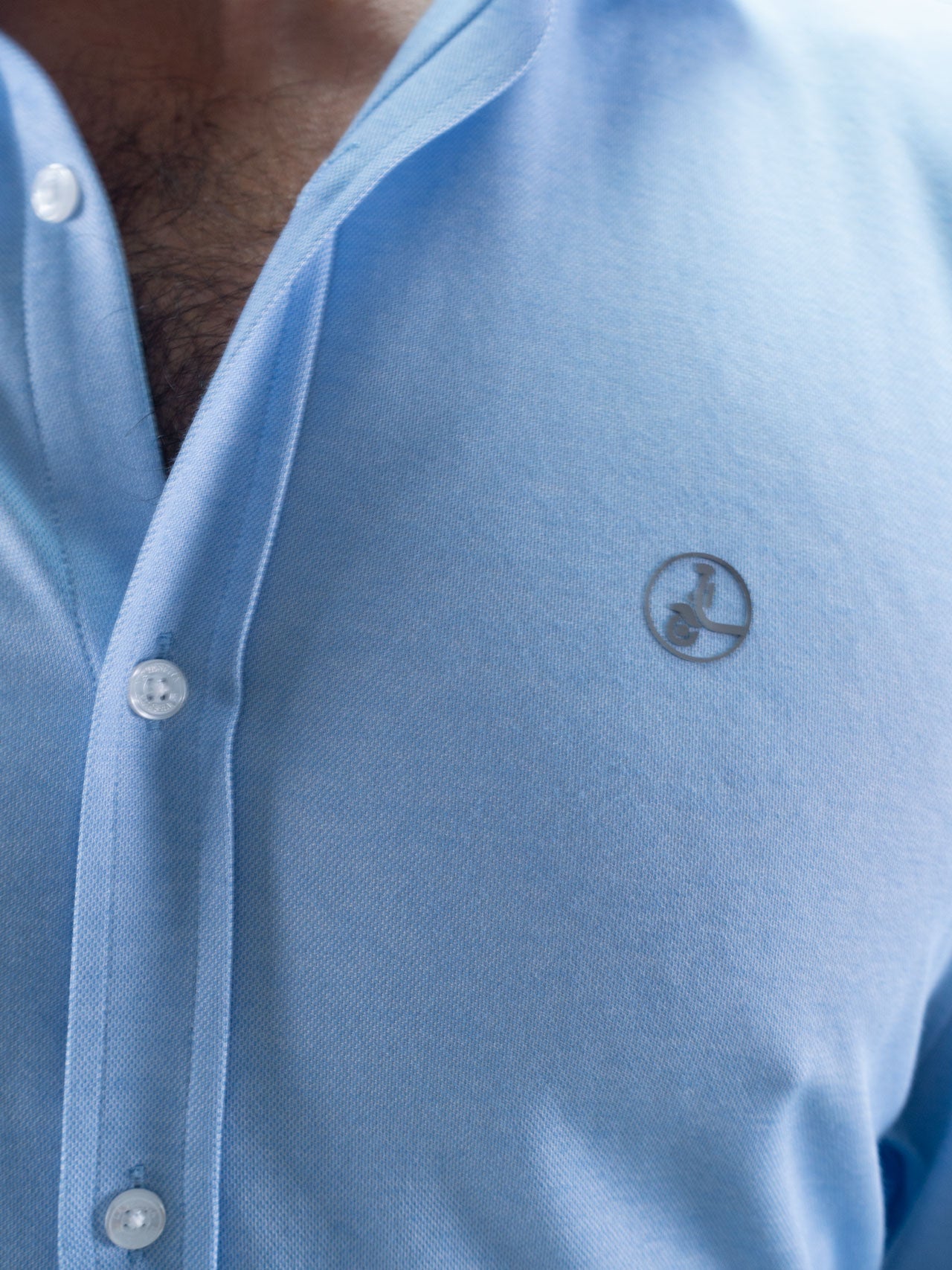 CAMISA LICRA MERAKI LA VESPITA CELESTE