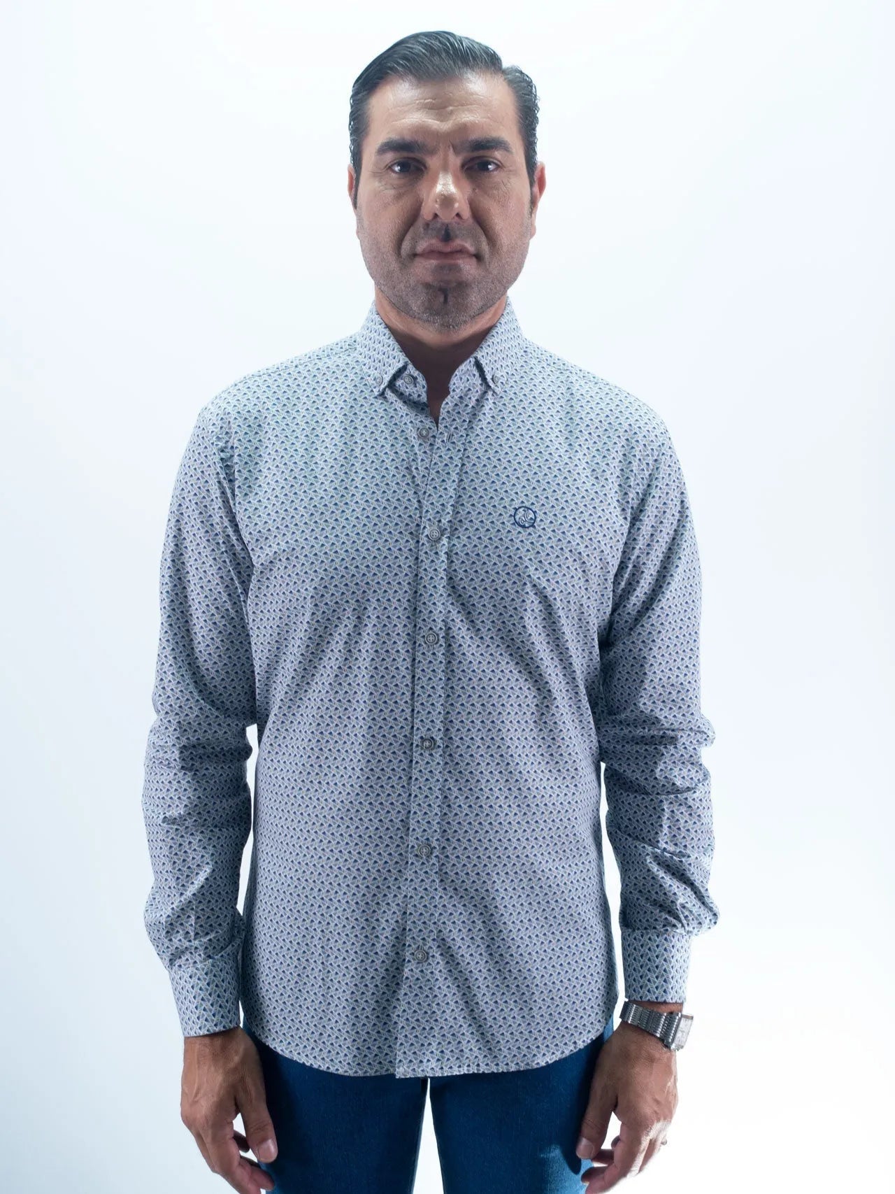 CAMISA ESTAMPADA  LA VESPITA AZUL