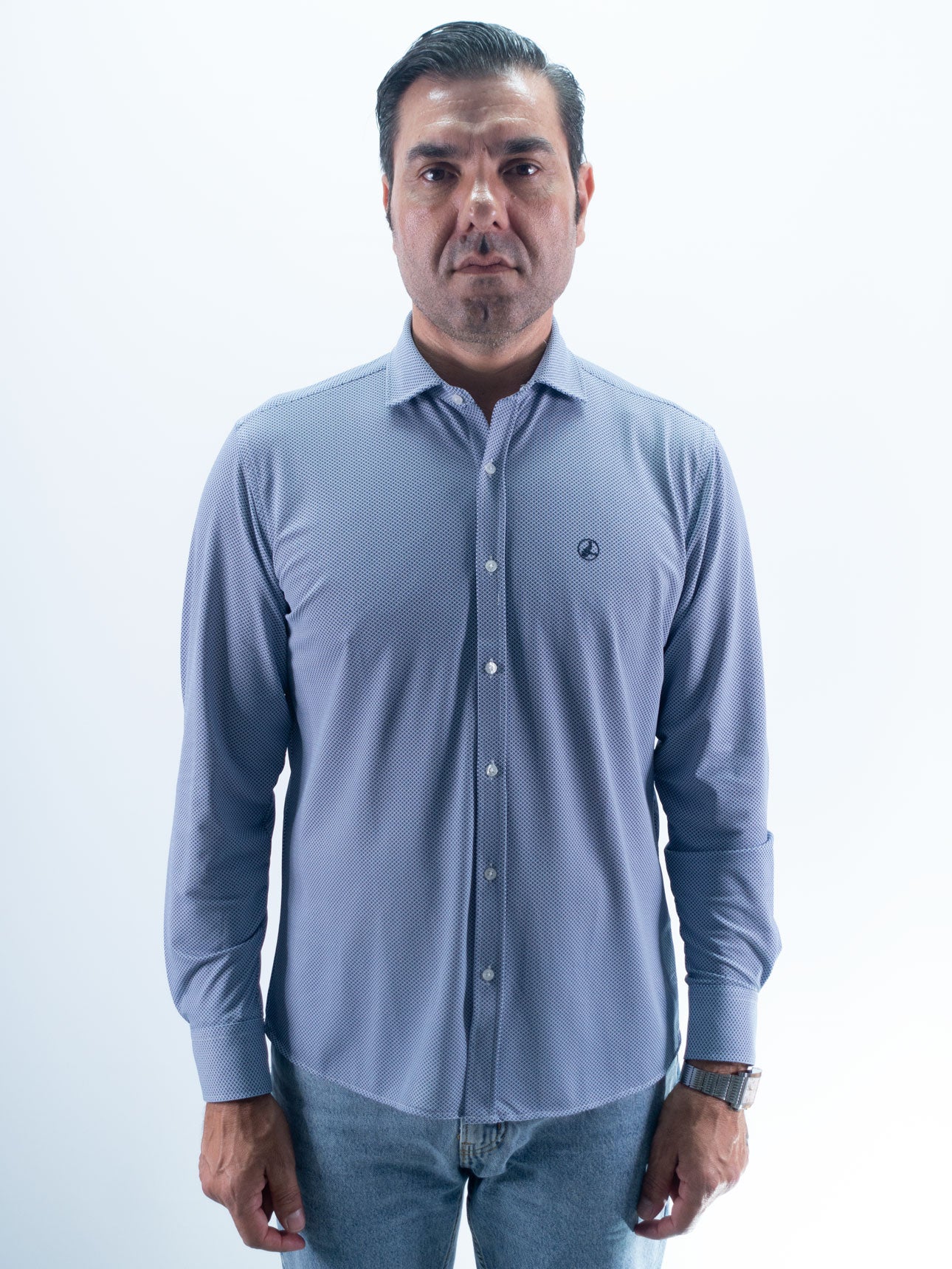CAMISA LICRA FLOW LA VESPITA AZUL