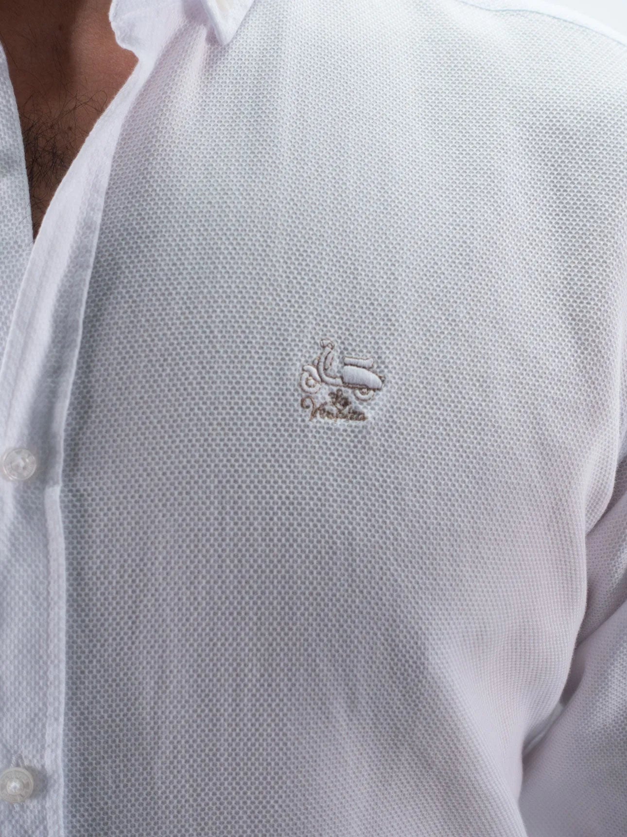 CAMISA ESTRUCTURA LA VESPITA BLANCO