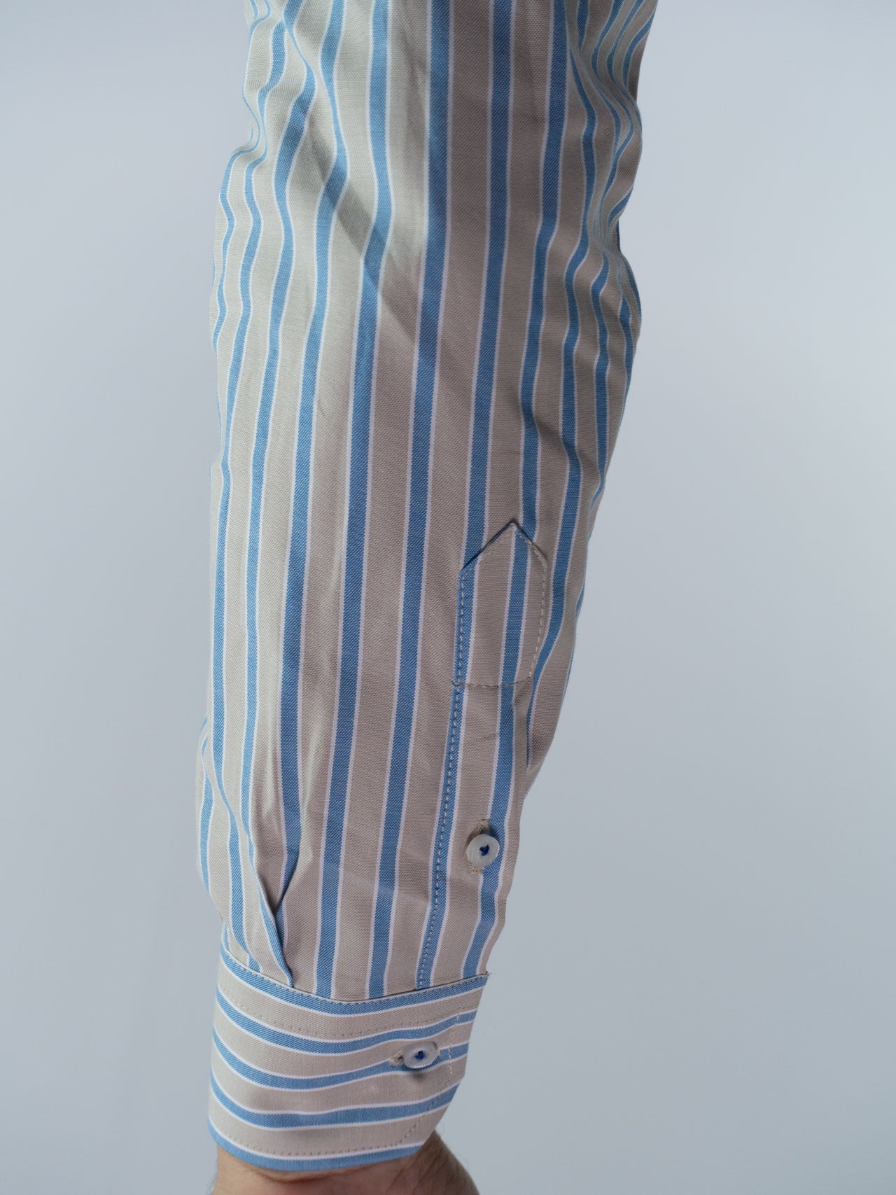 LA ESPAÑOLA GREY STRIPED SHIRT