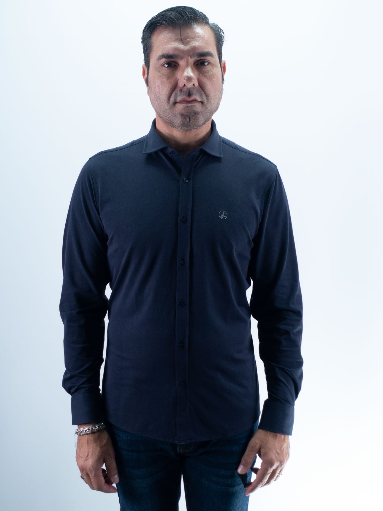 CAMISA LICRA BASIC LA VESPITA MARINO