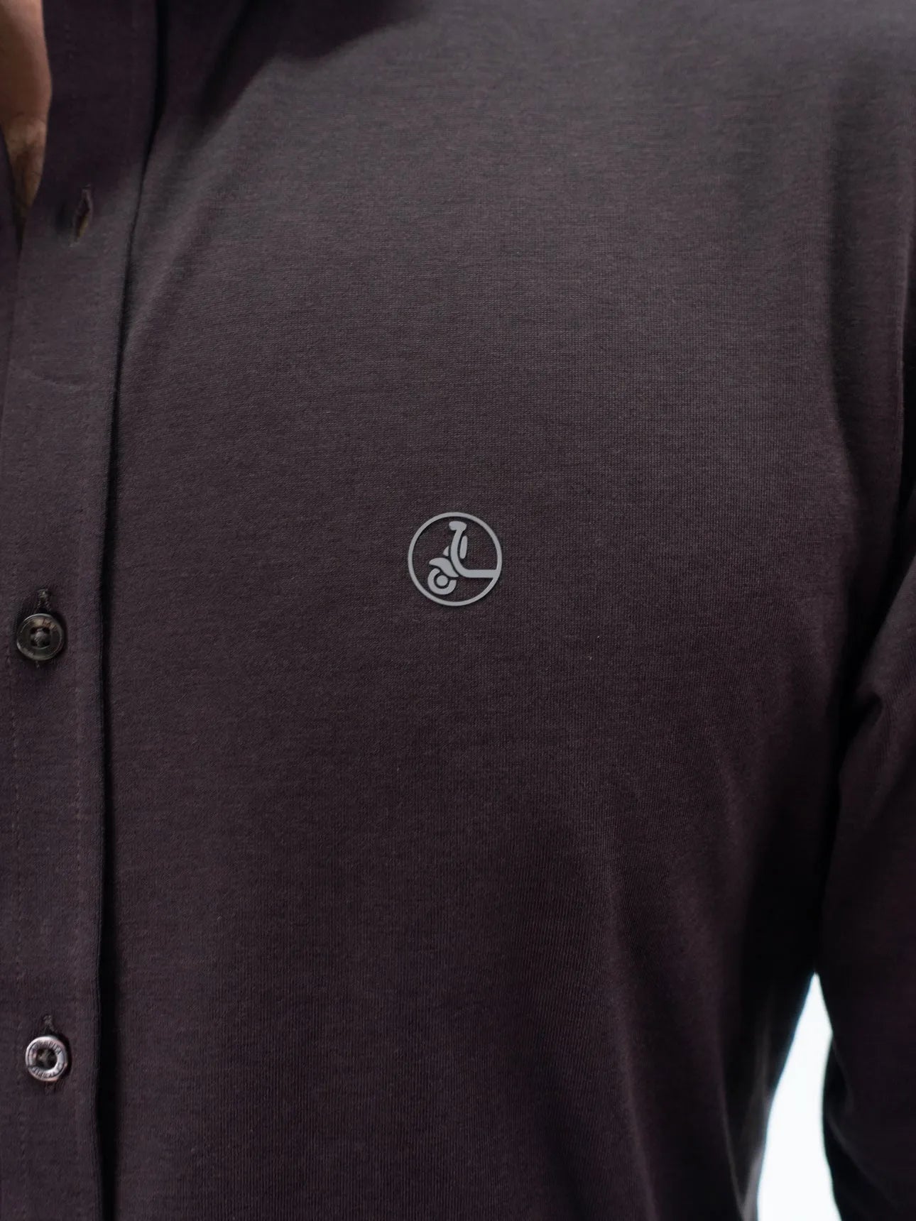 CAMISA LICRA BASIC LA VESPITA CHOCOLATE