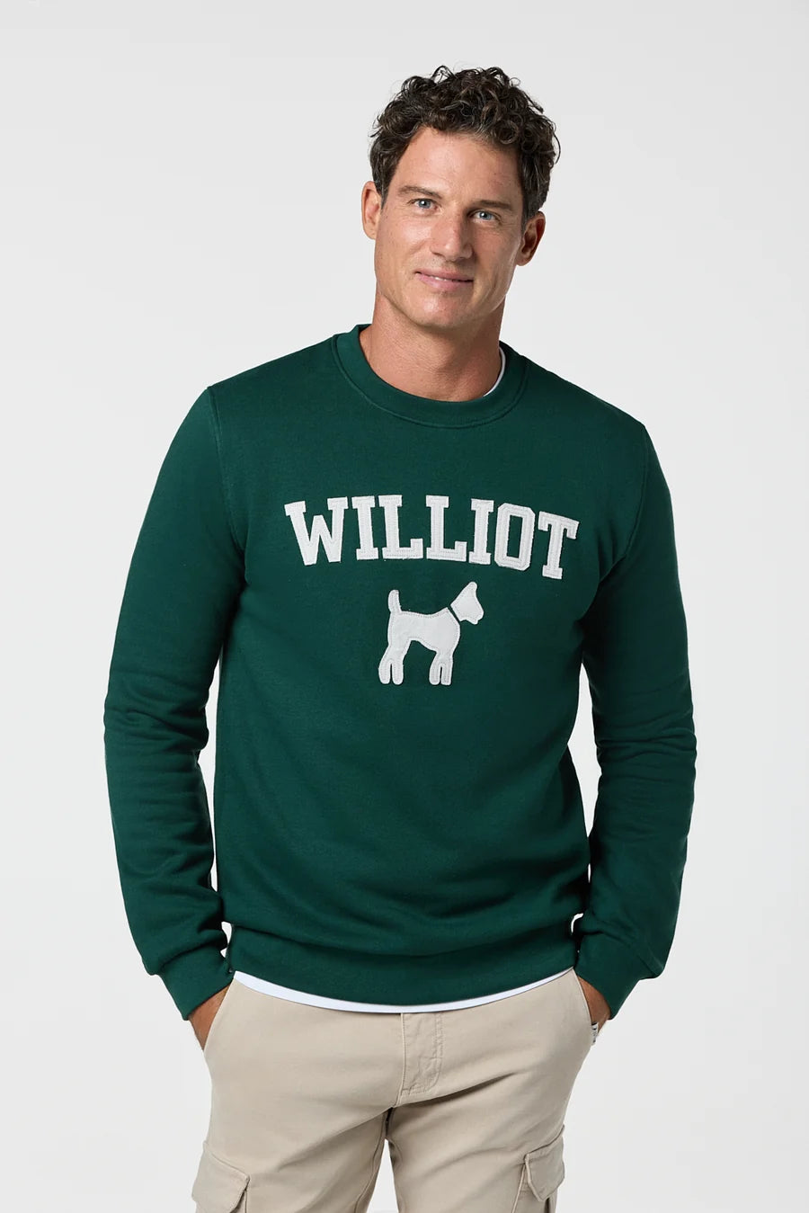 SUDADERA PARCHE VERDE BOTELLA