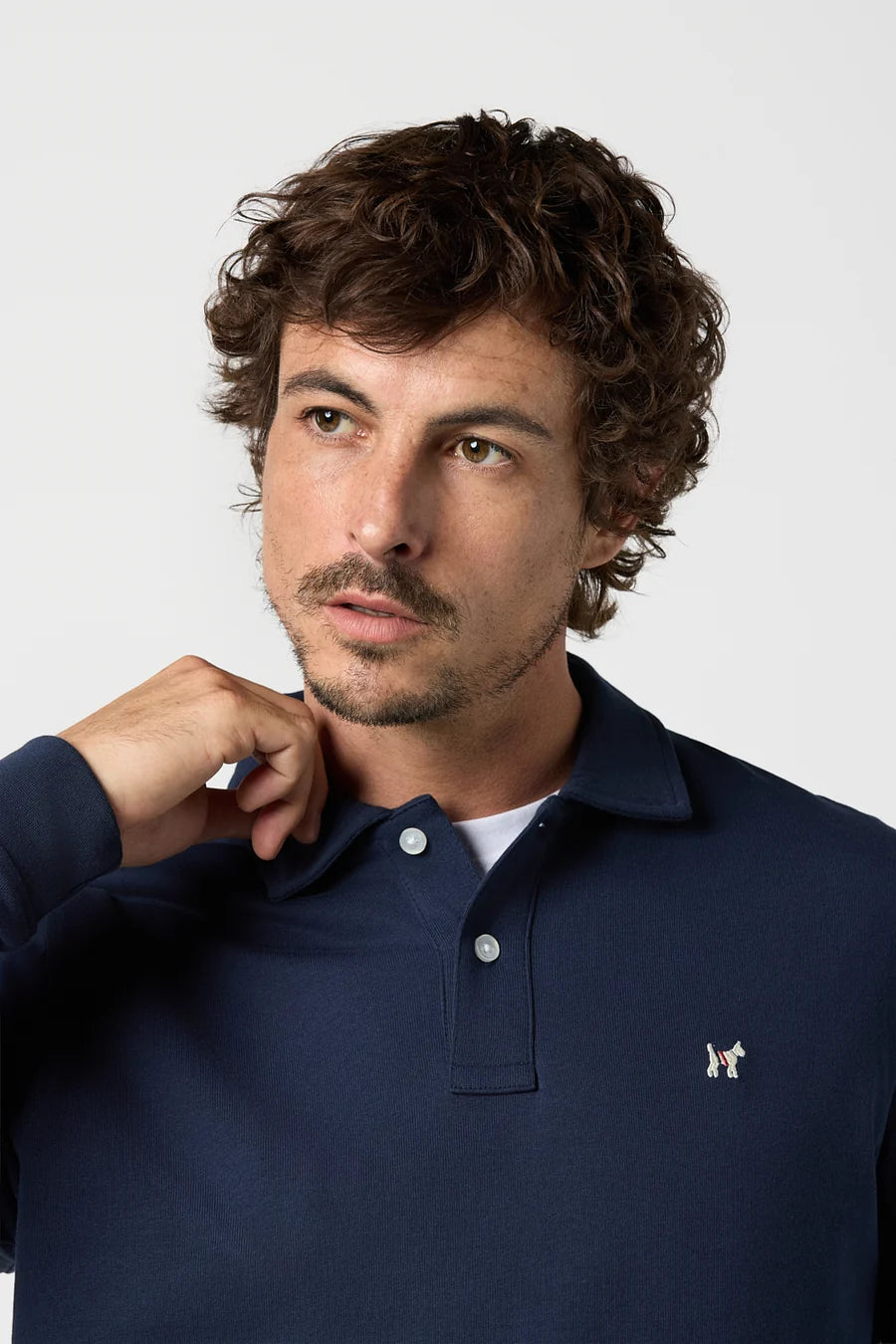 CLASSIC LONG SLEEVE POLO NAVY